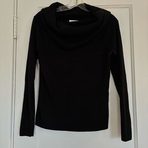 Anthropologie Black Turtle/ Cowl Neck Sweater